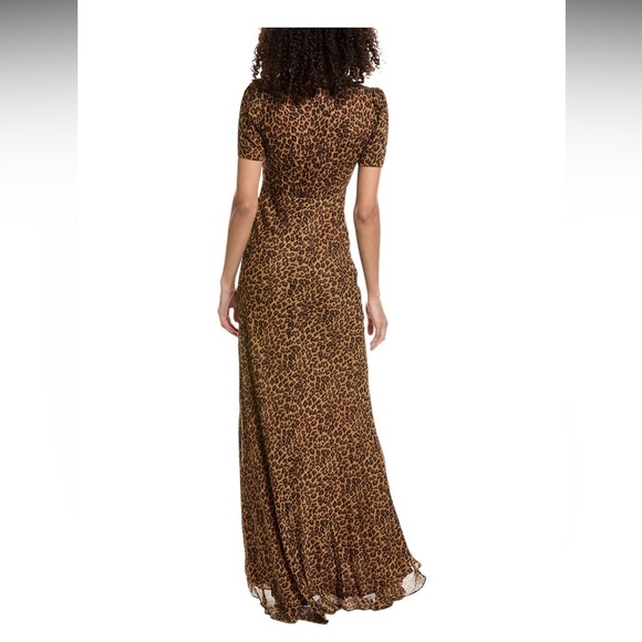 🆕 Lea Knot-Front Puff-Shoulder Maxi Dress - Picture 3 of 4